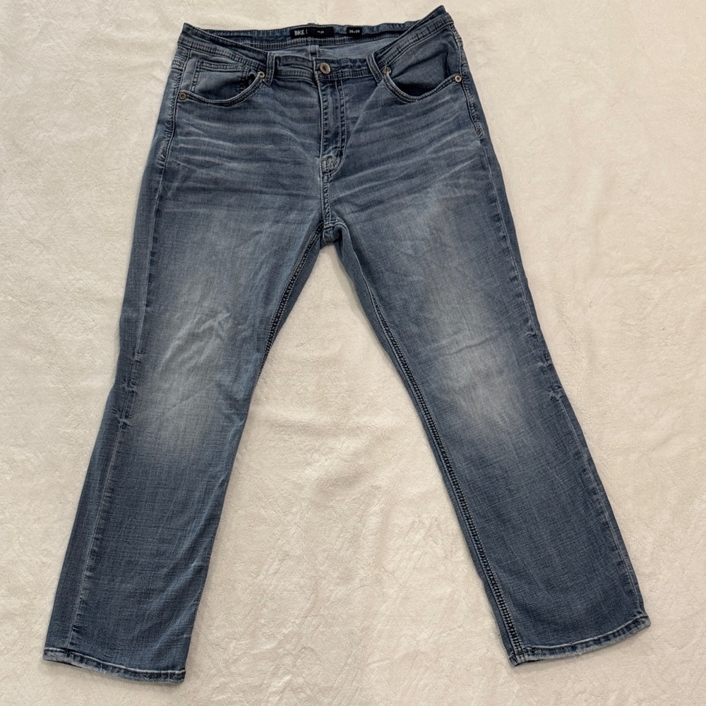 BKE Tyler Relaxed Fit 36x30 Men's Denim Blue Jeans